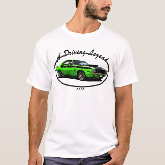 CAMISETA DESAFIADOR DE 1970 DODGE (Frente)