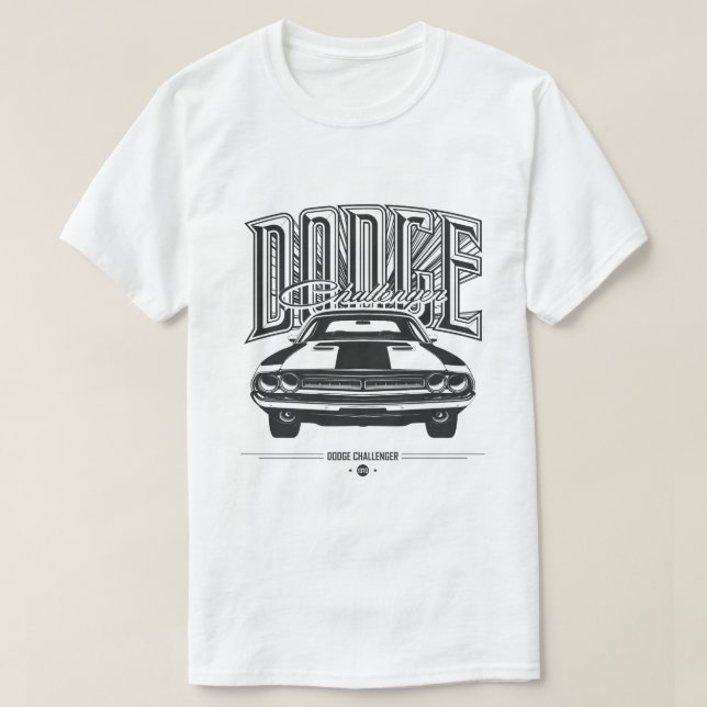 Camiseta Desafiador de Dodge (Frente do Design)