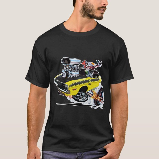 Camiseta Desafiador Dodge do Vince Crain High Octane 1970 (Frente)