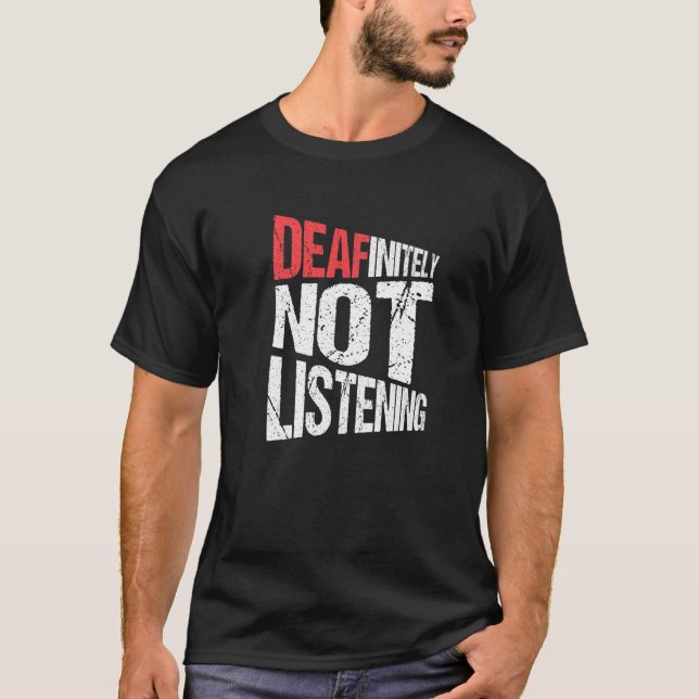 Camiseta Desafinidade do Orgulho Surdo Sem Ouvir (Frente)