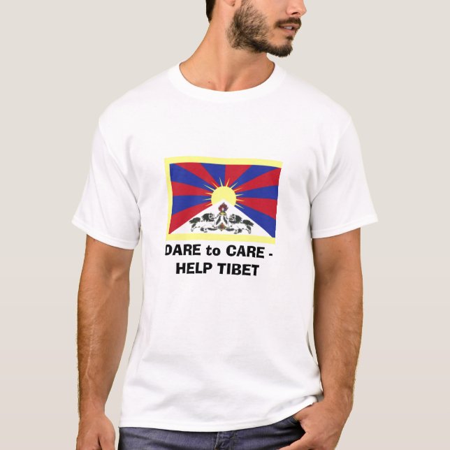 Camiseta DESAFIO a CARE2 - AJUDA TIBET (Frente)
