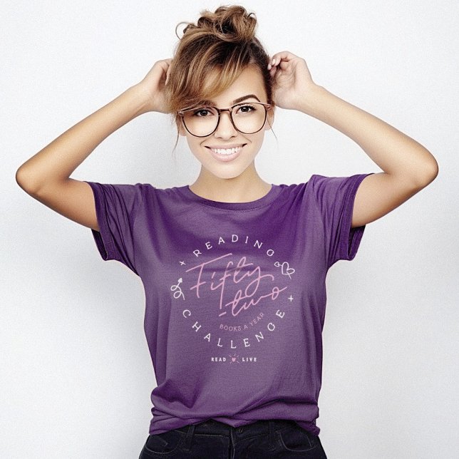 Camiseta Desafio de Leitura 52 T-Shirt (Reading Challenge 52 T-Shirt)