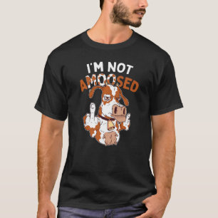 Camiseta Desafio de Vaca Anti Medo de Vacas Piada Não Estou
