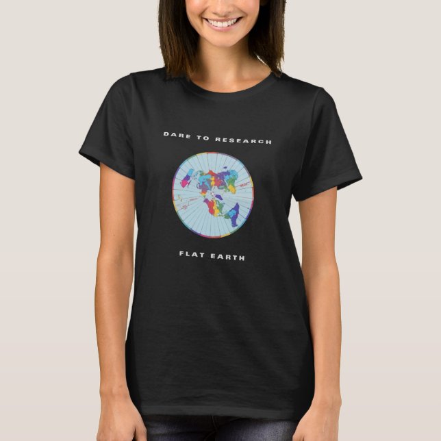 Camiseta Desafio para pesquisar a terra lisa (Frente)