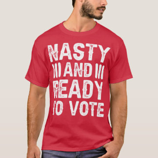 Camiseta Desagradável E Pronto Para Votar