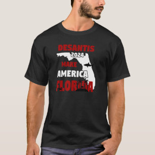 Camiseta Desantis 2024 Make America Flamingo Shark