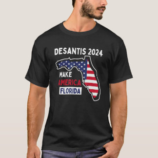 Camiseta Desantis 2024 Torna a América na Flórida 2024 Feli