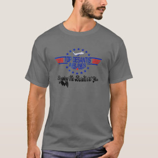 Camiseta Desantis Airlines Engraçado Trazendo A Fronteira P