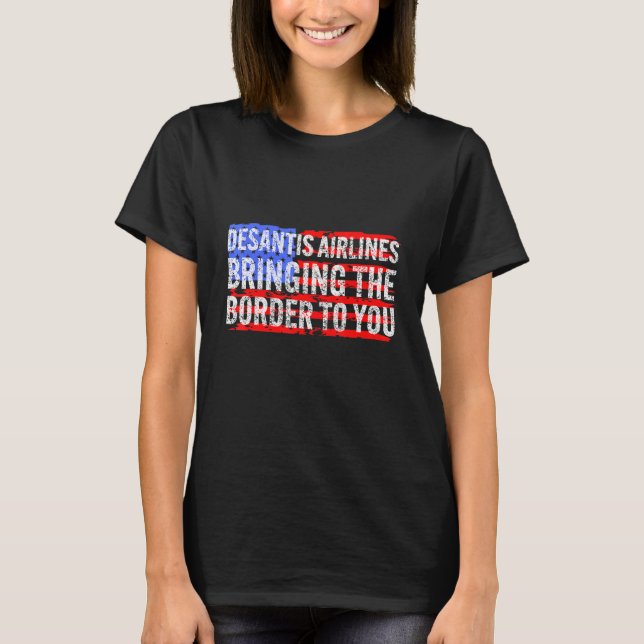 Camiseta DeSantis Airlines Meme Político Ron De Santis 7 (Frente)