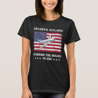 Camiseta Desantis Airlines Vintage Shirt Trazendo A Borda
