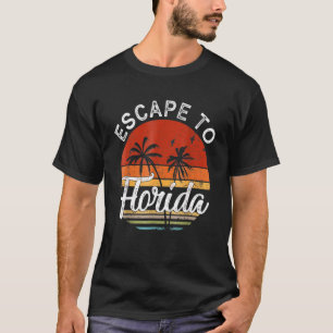 Camiseta Desantis Escape Para Flórida Vinatge Engraçado