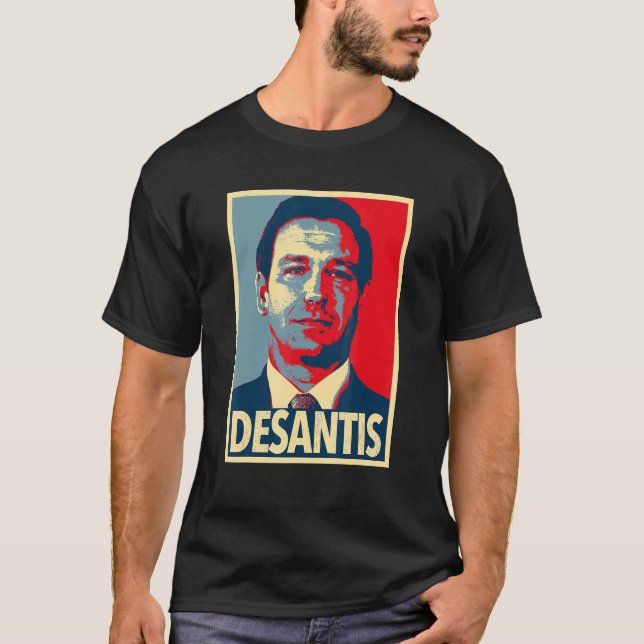 Camiseta Desantis Ron Desantis Governador Da Flórida (Frente)