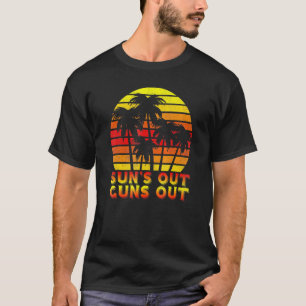 Camiseta Desaparece Armas Palm Beach Retro 80s Férias de Ve