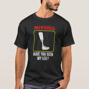 Camiseta Desaparecidos Já Viste As Minhas Pernas Amputadas