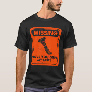 Camiseta Desaparecidos Você Viu Minha Perna Amputada Proses