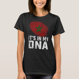 Camiseta Desapontado Está no Meu Adn Marrocos Flag Men Wome