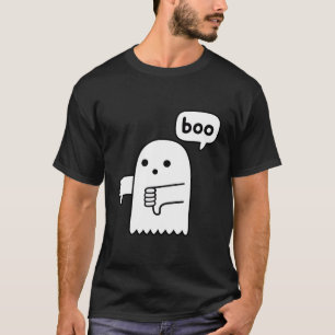 Camiseta Desaprovação do Boo Ghost Griting Baixo