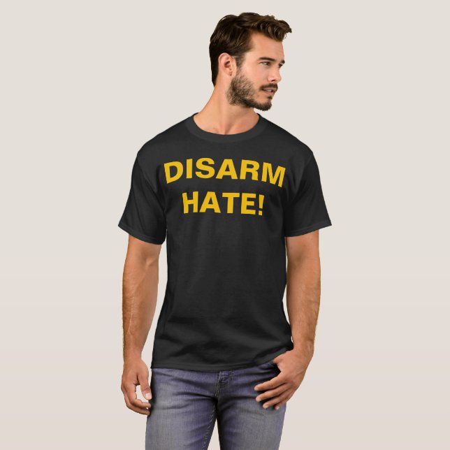 Camiseta DESARME O ÓDIO! Violência Anti-Escolar de Controle (Frente Completa)