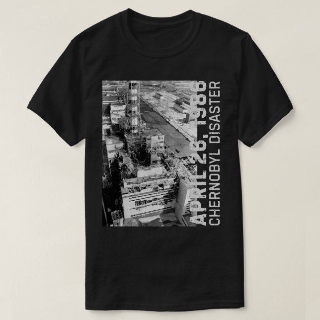 Camiseta Desastre de Chernobil 1986 (Frente do Design)