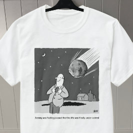 Camiseta Desastre de Meteorito Engraçado Atingindo a Terra