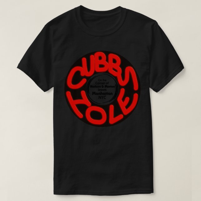 Camiseta Desativar o Cubby Hole 80s Lésbica NYC (Frente do Design)