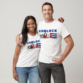 Camiseta Desbloqueie Cuba