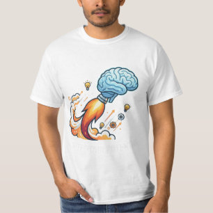 Camiseta Desbloqueie Seu Potencial Foguete Cerebral Motivac