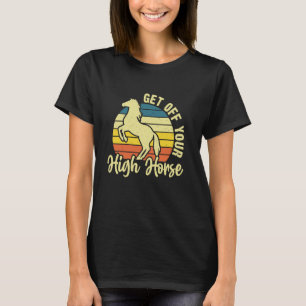 Camiseta Desça do Seu Cavalo Altivo Amor Vintage por Cavalo