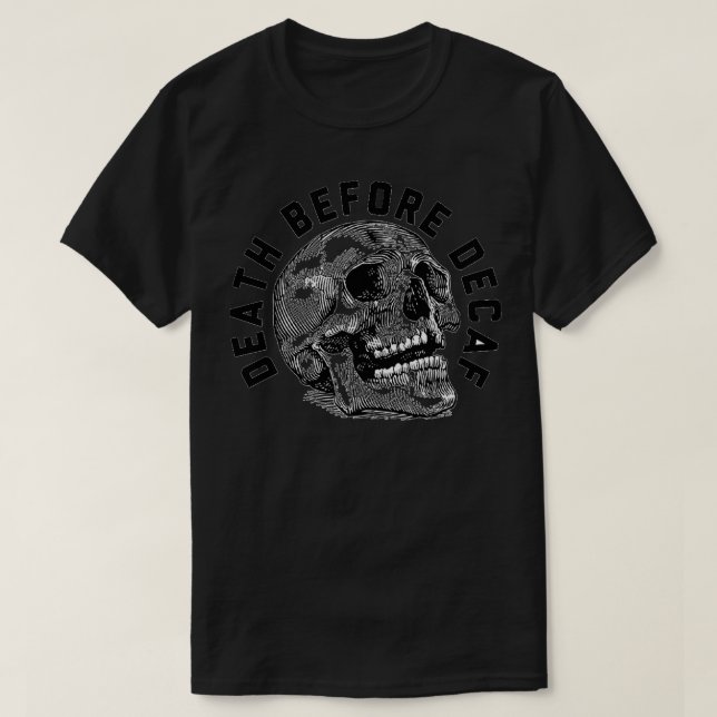 Camiseta Descafeinado (Frente do Design)
