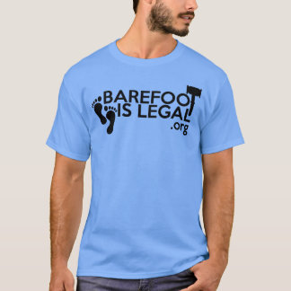 Camiseta Descalço é Legal em brancoquase todo retrô