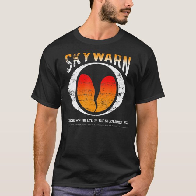 Camiseta Descamação do Skywarn (também disponível como não  (Frente)