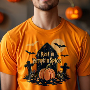 Camiseta Descansa em Vibrações de Outono com Especiarias de