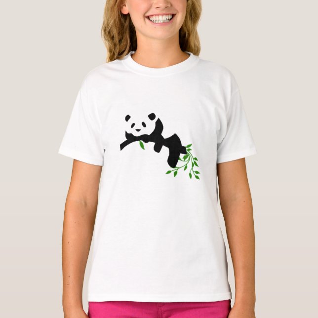 Camiseta Descansando Panda. (Frente)
