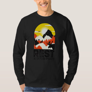 Camiseta Descanse E Encontre O Caminho De Inspiração De Mot