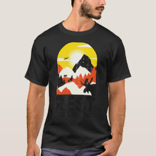 Camiseta Descanse E Encontre O Caminho De Inspiração De Mot