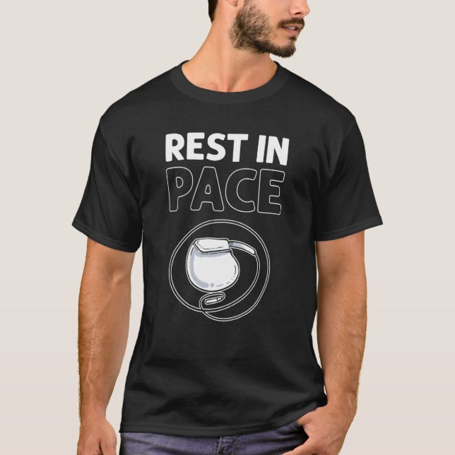 Camiseta Descanse Em Pace Transplante De Ignoração Cardíaca (Frente)