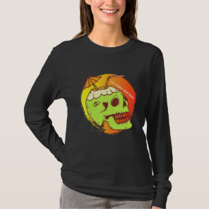 Camiseta Descanse quando seu Morto crânio e ossos