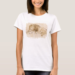 Camiseta Descanso do leão (caneta e tinta no papel)