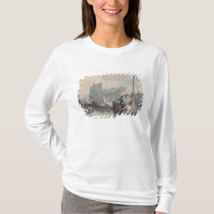 Camiseta Descarregamento dos barcos de pesca