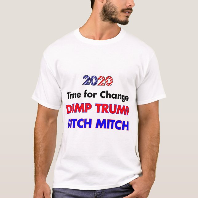Camiseta Descartar Mitch de Descarte do Trump (Frente)