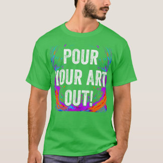 Camiseta Descarte A Sua Arte Pintada Acrílica Pintor De Art