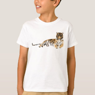 Camiseta Descarte de Tigre de Aquarela