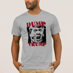Camiseta DESCARTE TRUMP - LETRAS VERMELHAS - Anti-Trump -