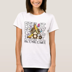 Camiseta Descasque, Sinta, Possua – Macaco Engraçado