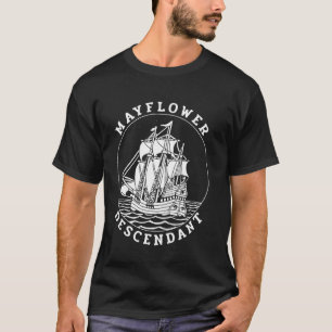 Camiseta Descendente do Mayflower