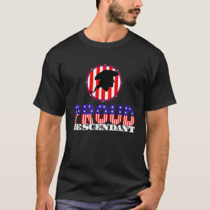Camiseta Descendente Orgulhoso da Revolução Americana Veter