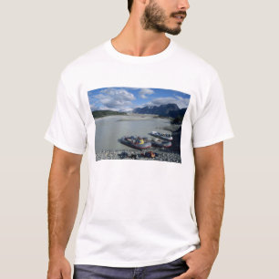 Camiseta Descendo o rio Alsek de rafting