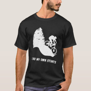 Camiseta Descida Bicicleta Eu Faço Minhas Próprias Pedras C