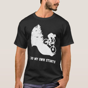 Camiseta Descida Bicicleta Eu Faço Minhas Próprias Pedras C