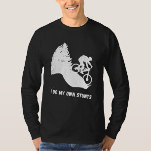 Camiseta Descida Bicicleta Eu Faço Minhas Próprias Pedras C